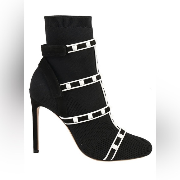 Valentino Knit Rockstud booties - Picture 2 of 10